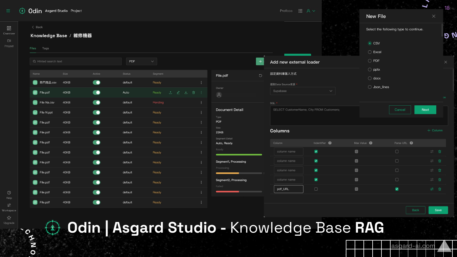Odin Knowledge Base RAG